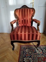 antik neobarokk fotel karszék