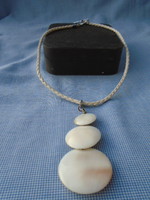 Exclusive luxury something wonderful original milk opal necklace opal net weight 80 ct braided