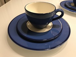 Italian Pagnossin ceramic breakfast set in paar