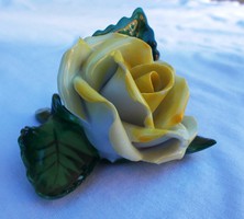  Dekoratív szép kézi festésű Herendi rózsa