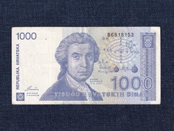 Horvátország 1000 Dínár bankjegy 1991 (id40403)