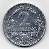 Ausztria 2 osztrák Schilling, 1947
