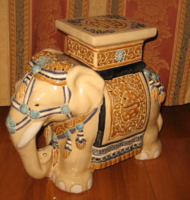 Huge elephant for pierced ceramic ends