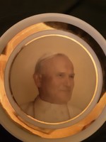 II. Pope János Pál - Hólloháza plate - holy image