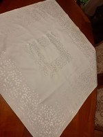 Square silk damask tablecloth