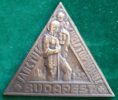 Lörincz István, Richter Aladár: Szent Kristóf Budapest, bronz plakett