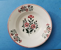 HOLLÓHÁZI 19. századi tányér, ritka falitányér
