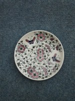 Régi ritka Zsolnay családi címeres porcelán tányér