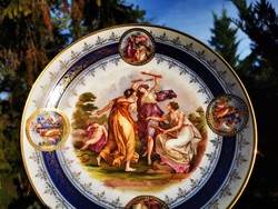 ANTIQUE MYTHOLOGICAL SCENE ALT WIEN PLATE