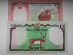 Nepál 5-10 rupees 2009 UNC