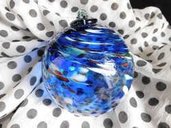 Kézzel készült, muranói üveggömb / karácsonyfadísz
