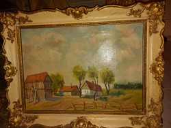Painting by Tolnai on a farm in Zala