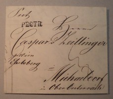 Alois Walthier levele Caspar Zeitlingerhez 1840.