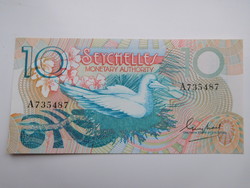 Seychelle szigetek 10 rupees 1983 UNC P-28 Nagyon Ritka!