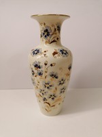 Zsolnay búzavirág mintás 27cm váza. 