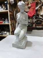 Régi porcelán nöi akt figura 