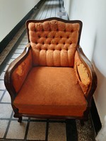 Barokk fotel újrakárpítozásra