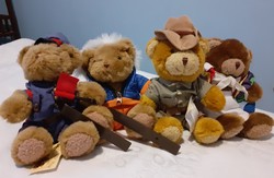 4 db kisméretű The Teddy Bear Collection karakter mackó (maci)