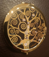 Jó minőségű Goebel aranyozott pipere tükör Gustav Klimt - Der Lebensbaum, új