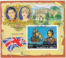 Djibouti commemorative stamp block 1981