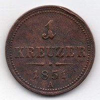 Ausztria 1 osztrák kreuzer, 1851A