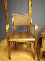 Fonott 20. század elejei karos szék, hajlított szék, art deco 