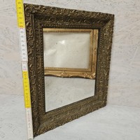 Antik tükör szecessziós, arany keretben 26*23 cm (1424)
