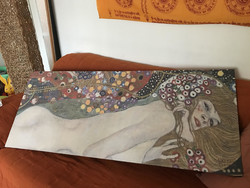 Klimt reprodukció, kép kerettel 140x56 cm