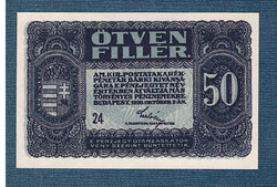 50 Fillér 1920 UNC  