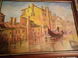 Venetian thinking.Ship.Coat.People.Painting