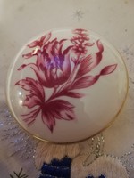 Eladó vrégi porcelán virág mintás hollóházi bonbonier!