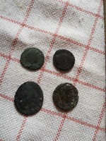 Gyűjteményből római kori érme 4 db