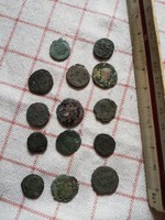 Gyűjteményből római kori érme 14 db
