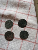 Gyűjteményből római kori érme 4 db