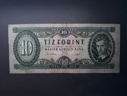10 Ft 1949 - Zöld tízes forint bankjegy, többször hajtott papírpénz eladó
