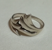 Nagyméretű női ezüst gyűrű.