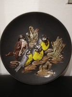 Ruscha madaras nagy fali tányér 28 cm