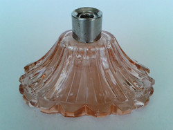 Régi vintage rózsaszín parfümös kölnis üveg