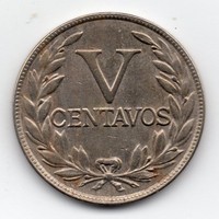 Kolumbia 5 centavos, 1932