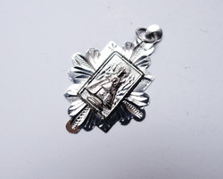 Nostra senyora de montserrat, old silver pendant.