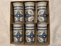 Türingiai Lichte ect kobalt keletnémet porcelán csésze, újak, eredeti dobozában olcsóbb