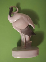 Zsolnay Sinkó flamingó régi jelzéssel