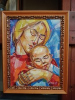 Józsa János Anya gyermekével