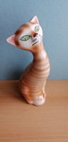 Ritkább festéssel Gránit porcelán nagyméretű cica, macska 