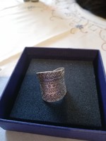Eladó ezüst kézműves mexikói állítható gyűrű! 