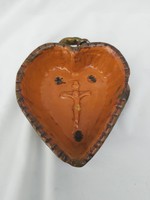 Kerámia szív formájú sütőforma. 1840-1860