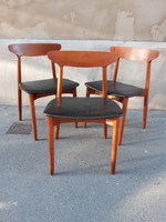 Harry ostergaard dining chair 2pcs, solid teak wood, Danish retro