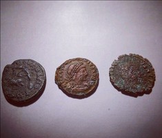 3 darab római bronz