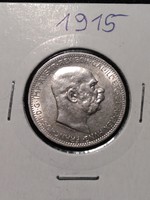 Gyönyörű ezüst 1 Korona 1915