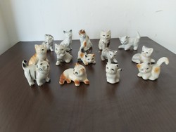 Mini porcelán cicák macskák